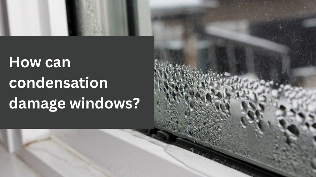 How can condensation damage windows?